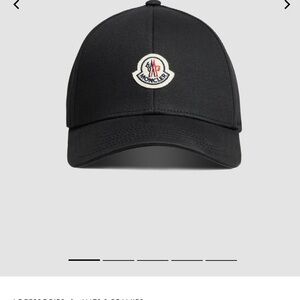 Moncler Black Baseball Cap
